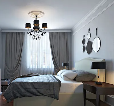 Дизайн спальни 15 кв.м в современном стиле - Рамблер/женский