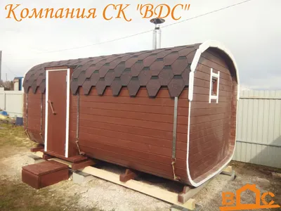 Баня-бочка из кедра (диаметр 2.3м, длина 5.5м) на 3 отделения купить дом  или баню под ключ в Минске