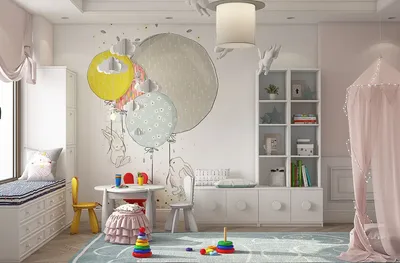Дизайн детской комнаты для девочки - Магазин MOONK