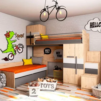 Гостиная и детская в одной комнате (16 фото), дизайн интерьера гостиной  совмещенной с детской в одной комнате | Houzz Россия