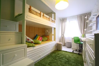 Дизайн-проект детской комнаты 15 кв. м для двух мальчиков разного возраста  | Студия Дениса Серова