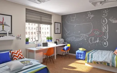 2024 ДЕТСКИЕ фото голубая детская комната с маленьким шкафом и полками,  Киев, RIO-Design Studio