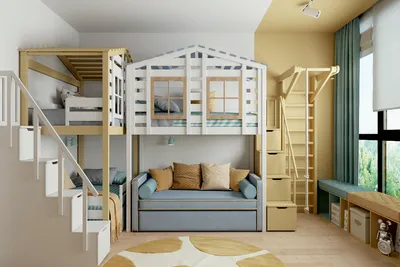 Как создать идеальный дизайн детской комнаты для трех детей: Руководство для родителей