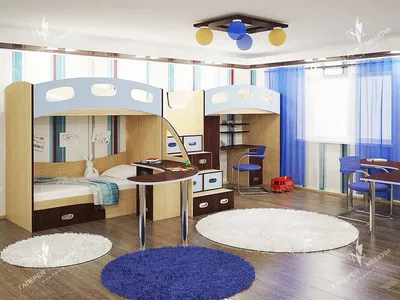 Дизайн детской комнаты для двух мальчиков | Студия Дениса Серова