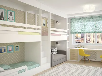 Дизайн детской комнаты для двоих детей | Дизайн \\ Ремонт \\ Комплектация \\  Идеи \\ Декор | Дзен