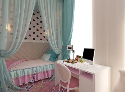 Детская комната для девочки. Идеи дизайна для маленькой принцессы + 35 фото  в Екатеринбурге