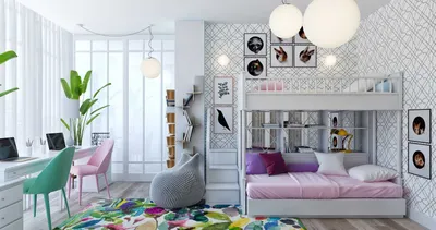 Дизайн детской комнаты для девочки-подростка. 20 фото