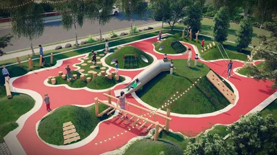 Дизайн детской площадки на даче | Смотреть 59 идеи на фото бесплатно