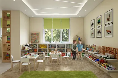 Дизайн детского центра на Победителей (Лебяжий 170 кв.м.)