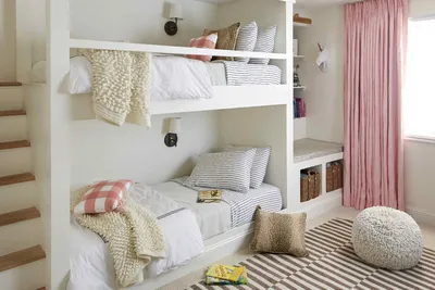 Детская модульная мебель | Двухъярусная кровать Домик Сказка - Двухъярусная  кровать Домик Сказка