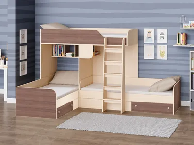 Двухъярусные кровати для взрослых - Двухъярусная кровать для детей -  Monoidėja