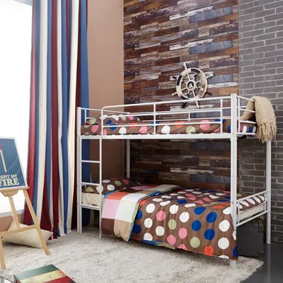 Гарнитур для детской комнаты: двухъярусная кровать, шкаф, полки - Luddo 22  - Don Baraton: tienda de sofás, colchones y muebles