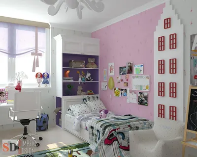 Дизайн детской комнаты с балконом: идеи оформления интерьера