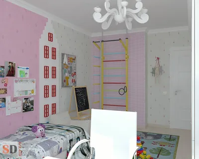 Детская комната совмещенная с балконом