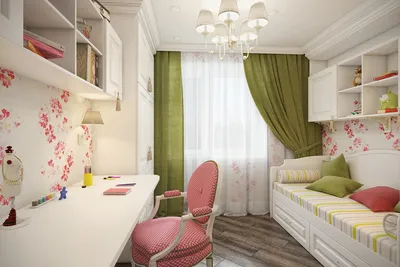 Дизайн-проект детской-гостиной 19 кв. м в однокомнатной квартире с  присоединенным балконом | Студия Дениса Серова