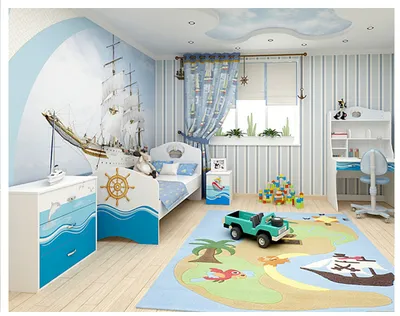 Дизайн детской комнаты → 26 фото идей оформления интерьера → Заказать дизайн-проект  комнаты для детей в студии design-interno.ru