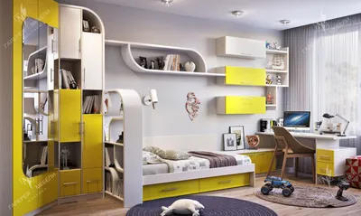 Дизайн-проект детской комнаты 21 кв. м в классическом стиле для девочки 7  лет | Студия Дениса Серова