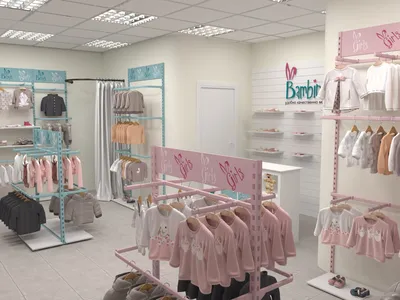 Дизайн интерьера магазина детской одежды во Владивостоке: магазин «Страна  чудес»