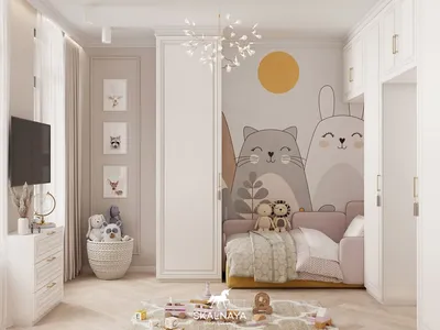 Детская в светлых тонах - Дизайн детской комнаты