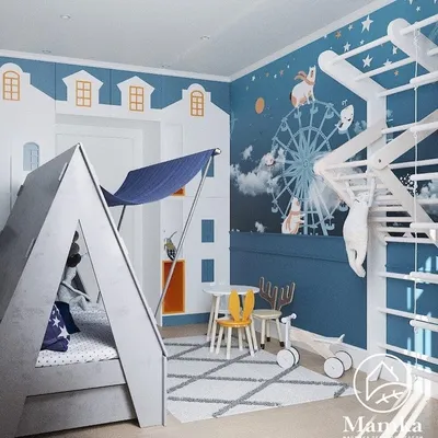 Современные идеи дизайна детской комнаты — 55 фото