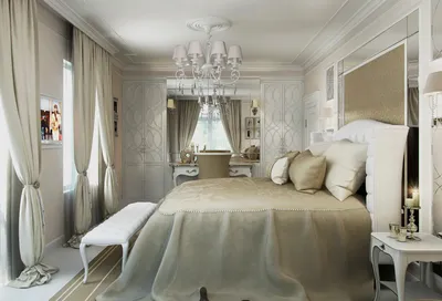 2023 СПАЛЬНИ фото большая светлая спальня 24 метра с большим зеркалом ,  Одесса, Архитектурная студия \"STUDIOS\"