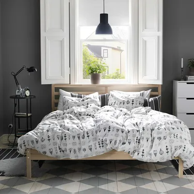 27 прекрасных спален от IKEA | 27 фото