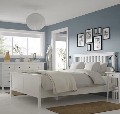 Спальня IKEA Hemnes White 140x200 купить по низкой цене в Кишиневе и  Молдове - BigShop.md - Bigshop.md