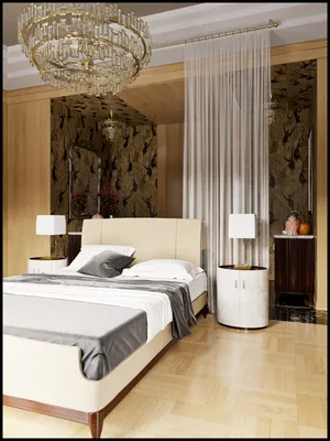 Спальня в стиле арт-деко - Проект из галереи 3D Моделей
