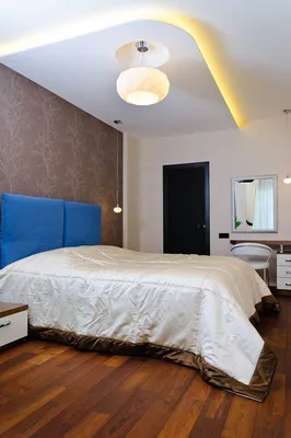 Потолки из гипсокартона для спальни: 50+ фото красивых вариантов дизайна, с  подсветкой и другим освещением
