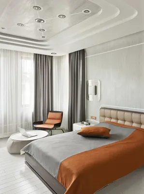 Потолки из гипсокартона для спальни: 160 фото-новинок и красивых идей  дизайна, форм, конструкций, сочетания цвета и стиля