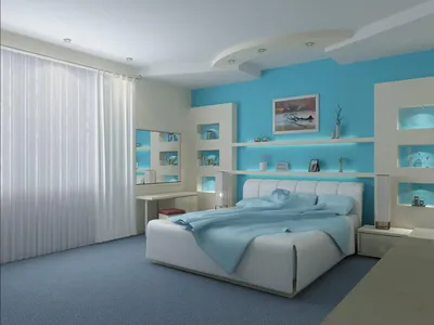 Потолки из гипсокартона фото спальня детская » Картинки и фотографии  дизайна квартир, домов, коттеджей