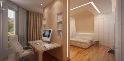 Зонирование комнаты с помощью перегородки из гипсокартона, декоративные  гипсокартонные перегородки для разделения комнаты
