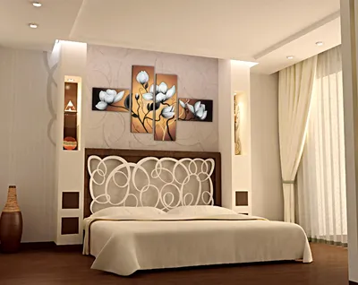 Ниши и арки из гипсокартона в спальне, дизайн и конструкция