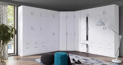 Угловой шкаф для спальни — стильное использование пространства