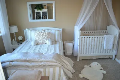 Спальня с детской кроваткой: дизайн, зонирование в одной комнате |  Идеальный интерьер | Дзен