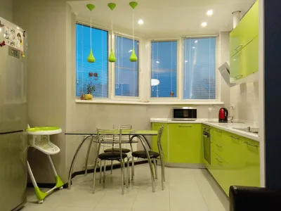 Объединение балкона с кухней - фото примеры реальный интерьеров