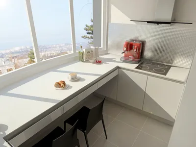 Кухня на балконе: примеры практичного и уютного дизайна - Дизайн в доме