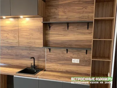 Дизайн кухни в стиле модерн в темных тонах - Кухни на заказ по  индивидуальным размерам в Москве