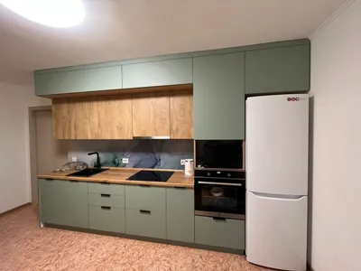 Прямая кухня ГЛЕНРОК на заказ от 131 590 ₽, стиль Модерн, цвет Дуб Санома,  размер 3720 мм. в Екатеринбурге - Студия кухни Глянец
