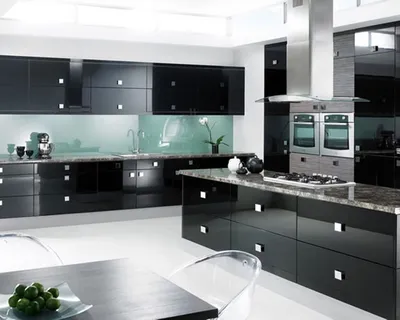 Бело-черная кухня - alimpia-mebel.ru