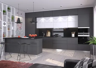 Дизайн Черной Кухни: 220+ (Фото) Сочетаний В Интерьере | Оформление  кухонного острова, Интерьер, Оформление кухонного стола