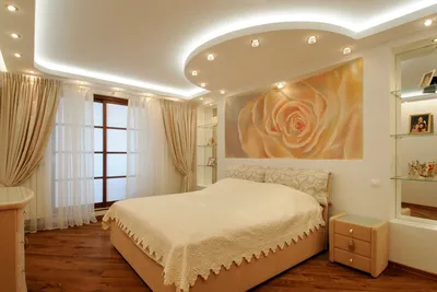 Картинки по запросу закругленный потолок из гипсокартона в спальне | Дизайн  потолка, Красные спальни, Главные спальни