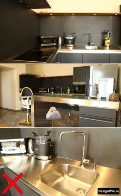 Кухня в стиле Хай-тек: 2 Дизайна и 107 фото (реальные)