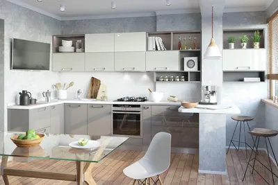 Дизайн проекты для кухни в 10 кв. м - реальные фото интерьеров от Mr.Doors