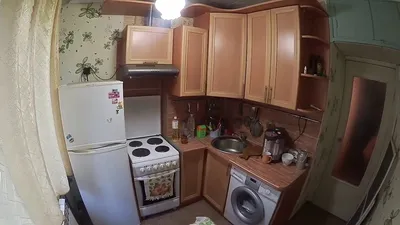 Кухня в хрущевке 4 кв.м / в гостях у бабушки - YouTube