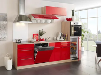 Красная кухня: правила сочетания оттенков