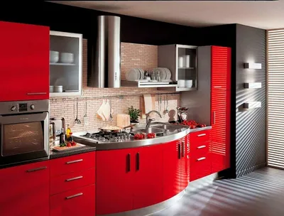Дизайн красной кухни с фотографиями в интерьере. | Best Strike Fight | Дзен
