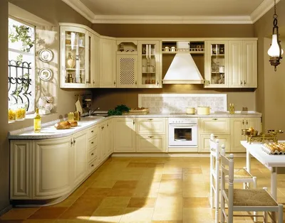 Кремовая кухня: дизайн интерьера и кухонного гарнитура, глянец на фасадах