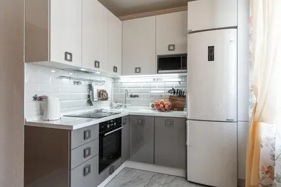 Дизайн кухни: Глянцевая кухня в теплых тонах, дизайнер: Алиса Рурак, г.  Москва | ID: 31074