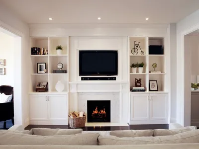 Дизайн маленькой гостиной в хрущевке | Family room design, Living room  remodel, Fireplace built ins
